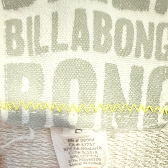 Billabong Cream Button-Up Cardigan Size S - Picture 8 of 9